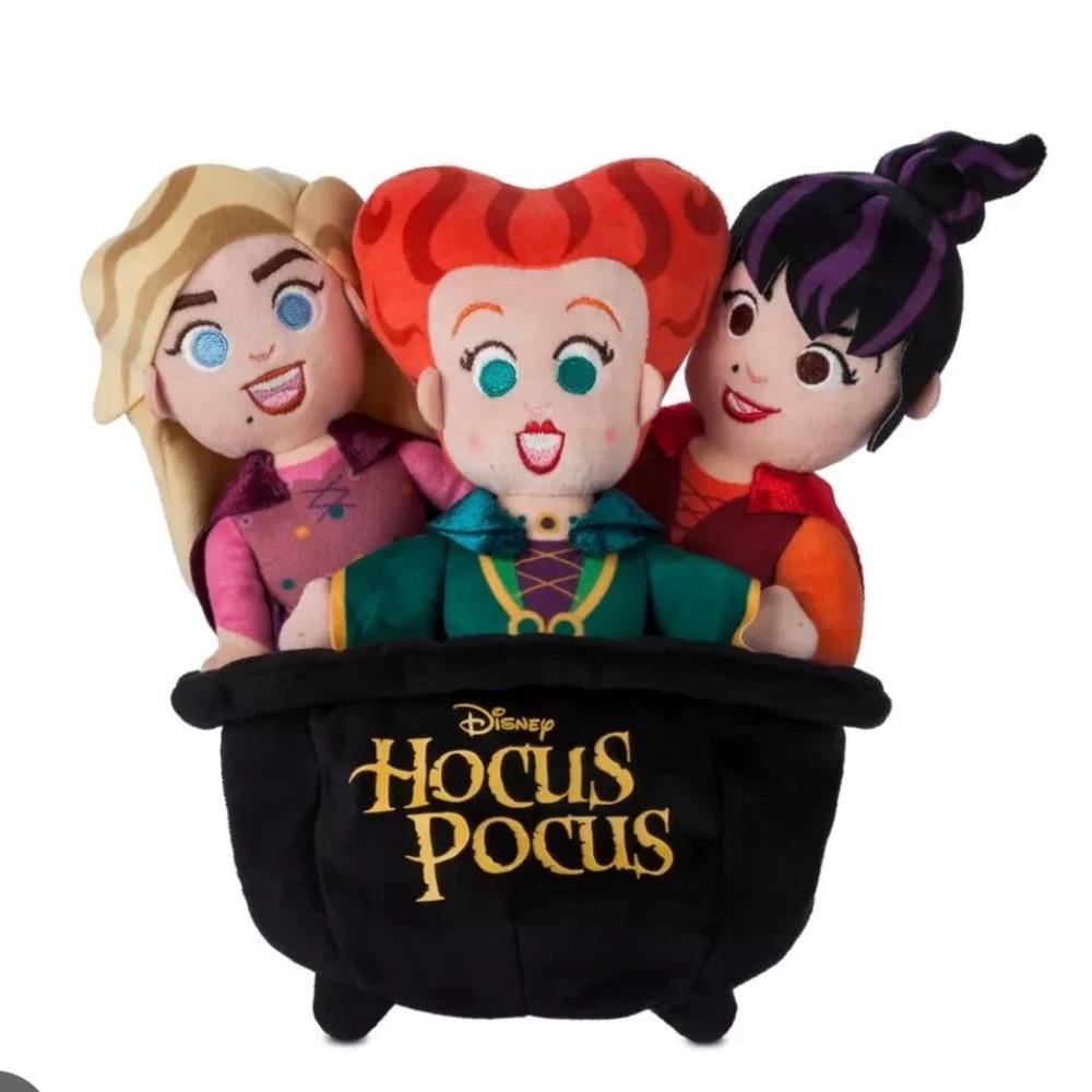 Disney Sanderson Sisters Plush Trio with Cauldron